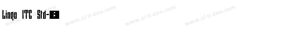 Lingo ITC Std字体转换